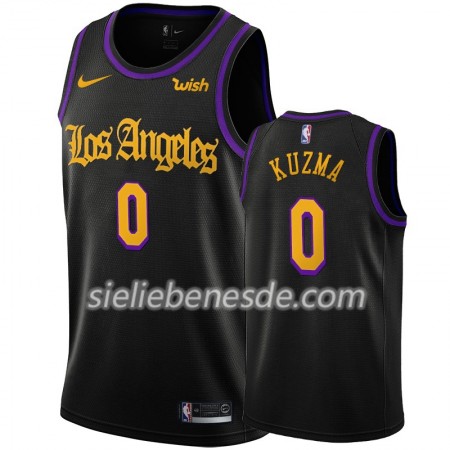 Herren NBA Los Angeles Lakers Trikot Kyle Kuzma 0 Nike 2019-2020 City Creative Swingman